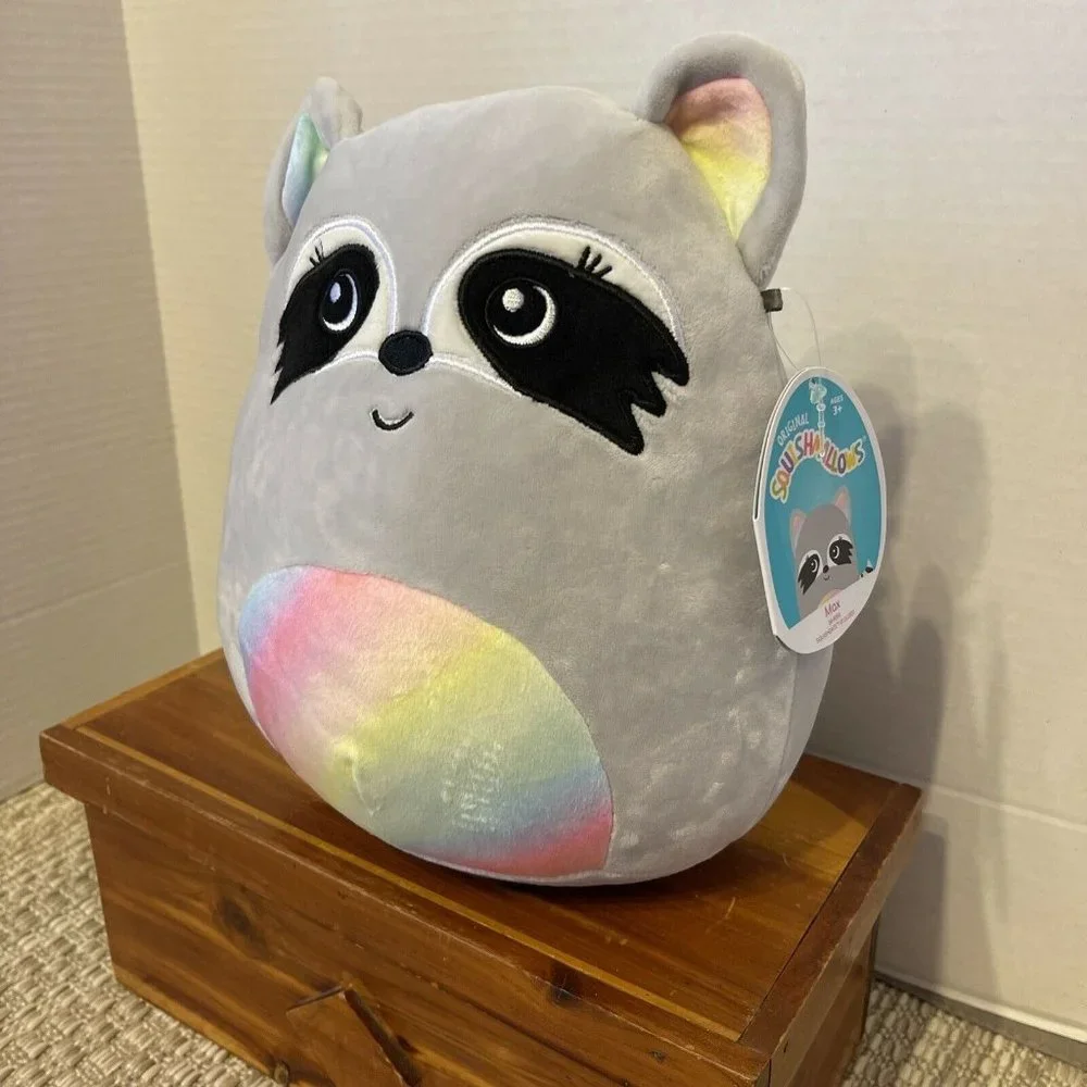 Squishmallow‎ 8 Inch Max the Raccoon, New, Non-Smoking Household, Tags Attached